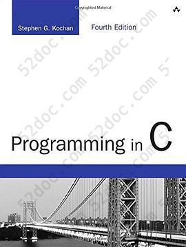 Programming in C: 4th Edition