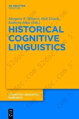 Historical Cognitive Linguistics