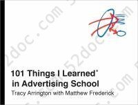 101 Things I Learned in Advertising School