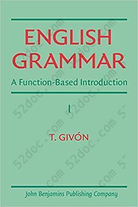 English Grammar: A Function-Based Introduction