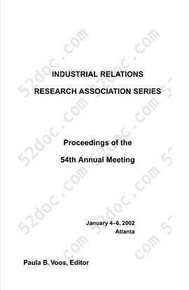 Proceedings of the Annual Meeting: Industrial Relations Research Association