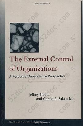 The External Control of Organizations: A Resource Dependence Perspective