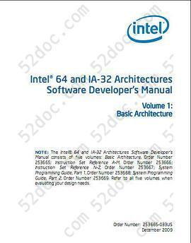 Intel® 64 and IA-32 Architectures Software Developer's Manual: Volume 1-3
