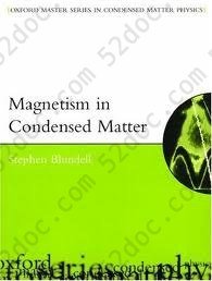 Magnetism in Condensed Matter