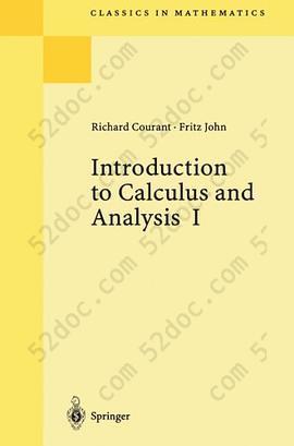 Introduction to Calculus and Analysis, Vol. 1