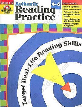 Authentic Reading Practice Grades 4-6: Reading Practice Grades 4-6