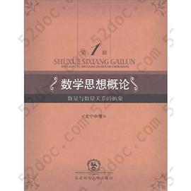 数学思想概论-数量与数量关系的抽象（第1辑）: 数量与数量关系的抽象(第1辑)