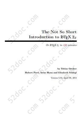 The Not So Short Introduction to LaTeX2ε