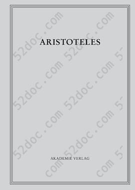 Aristoteles - Werke in deutscher Übersetzung: Aristoteles, Bd.3/1.1 : Analytica priora I